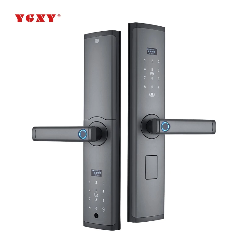 Two-sided Smart Office Secure RFID Key Digital Door with Keyless Key Cylinder for Wood Doors for Hotel