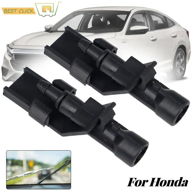 2Pcs Front Windshield Windscreen Wiper Water Spray Jet For Honda Crosstour CR-V Accord HR-V 2011-2017 76810TP6A01 Washer Nozzles