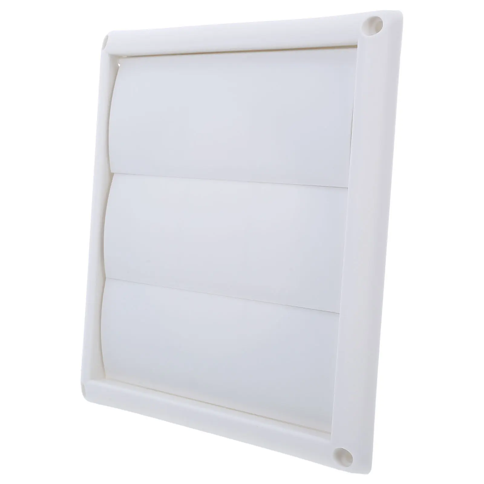 Plastic Square Louvered Vent Cover 7.86x7.86 Square Exhaust Cover Exhaust Cap for Outdoor Bathroom Dryer Vent with Screws