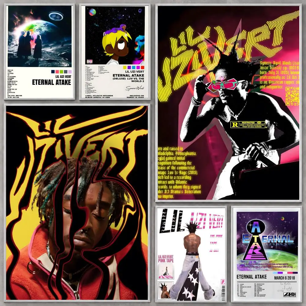 Rapper Lil Uzi Vert Poster canvas wall art print wall painting home decor living room bedroom wall picture