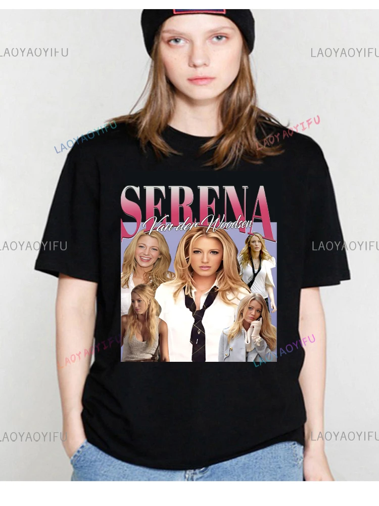 2024 Venta caliente Serena Van Der Woodsen Camisa -serena sudadera chismes chica sudadera con capucha blake camisa animada blake animado