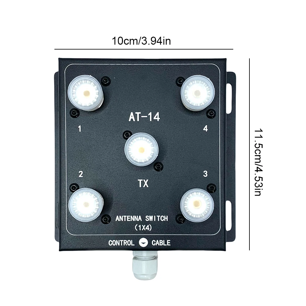 4-Way Coax Remote Antenna Switch Antenna Switch Antenna Signal Switch Antenna Splitter Switch for Convenient Switching view 5