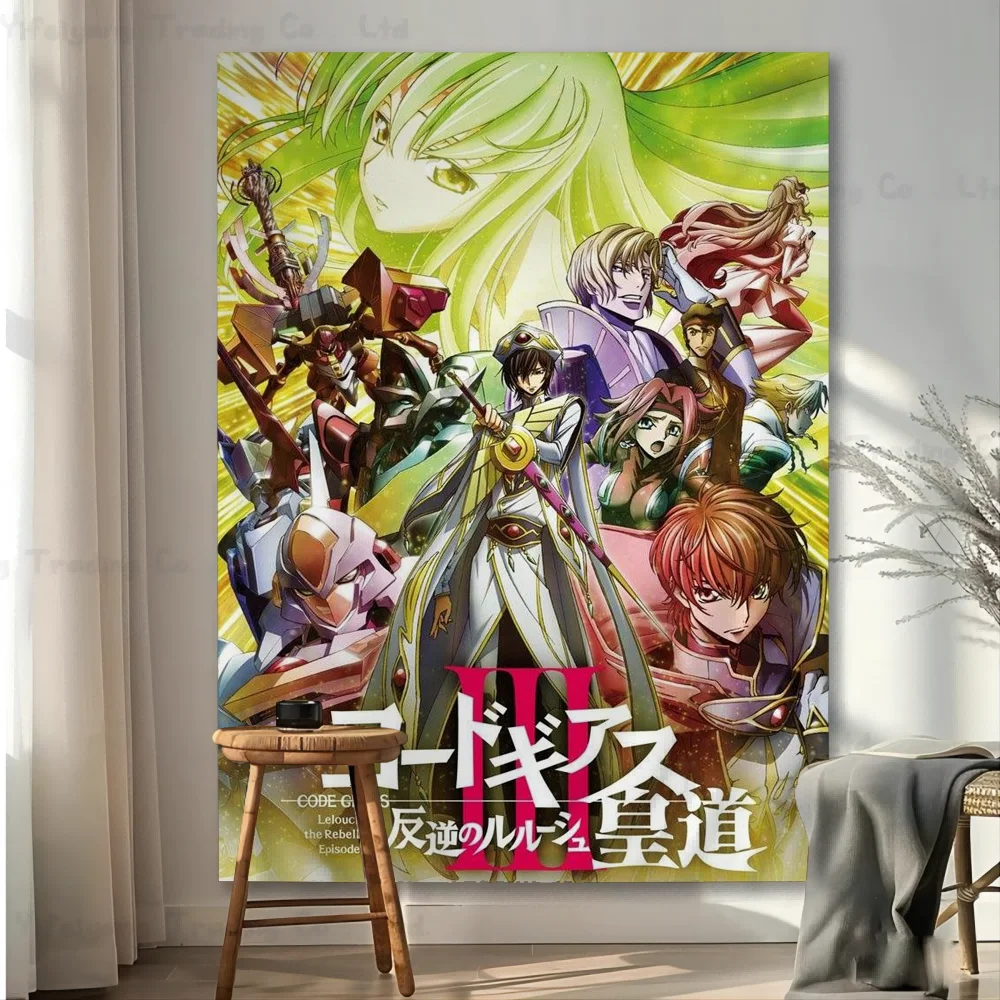 

Code Geass Anime Chart Tapestry Art Science Fiction Room Home Decor Cheap Hippie Wall Hanging