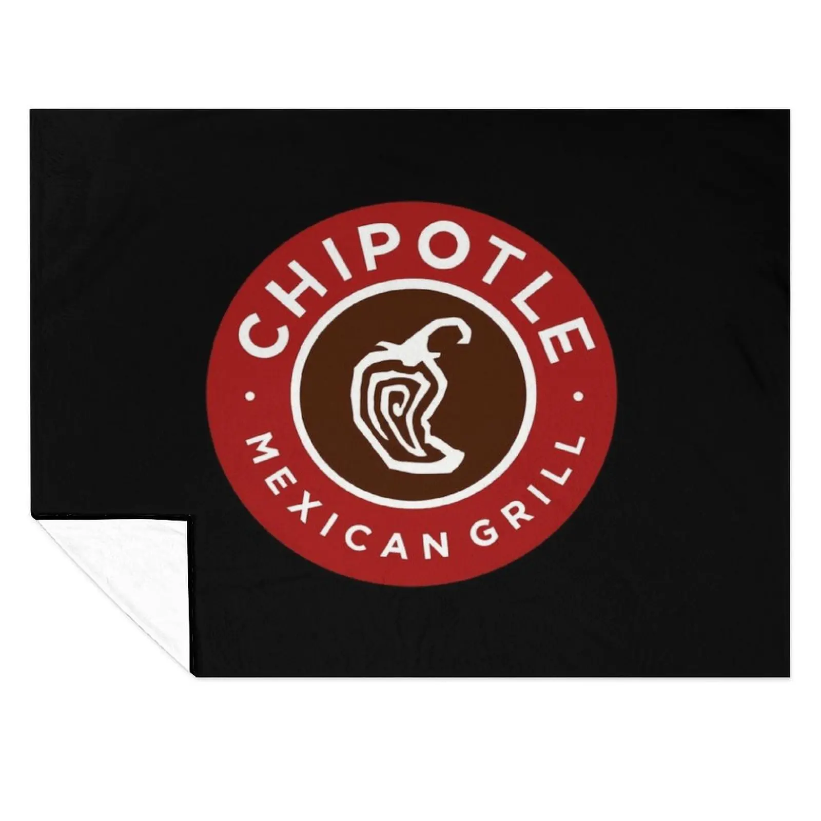

Drawn Chipolte Logo Throw Blanket Flannels Soft Picnic Blankets
