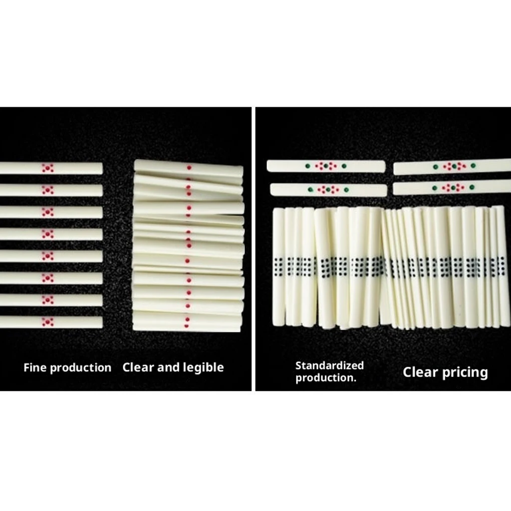 Piastrelle per bastoncini per scacchi e conteggio carte Mahjong da 44 pezzi per occasioni chiare - Giochi ideali, intrattenimento per la famiglia, amici