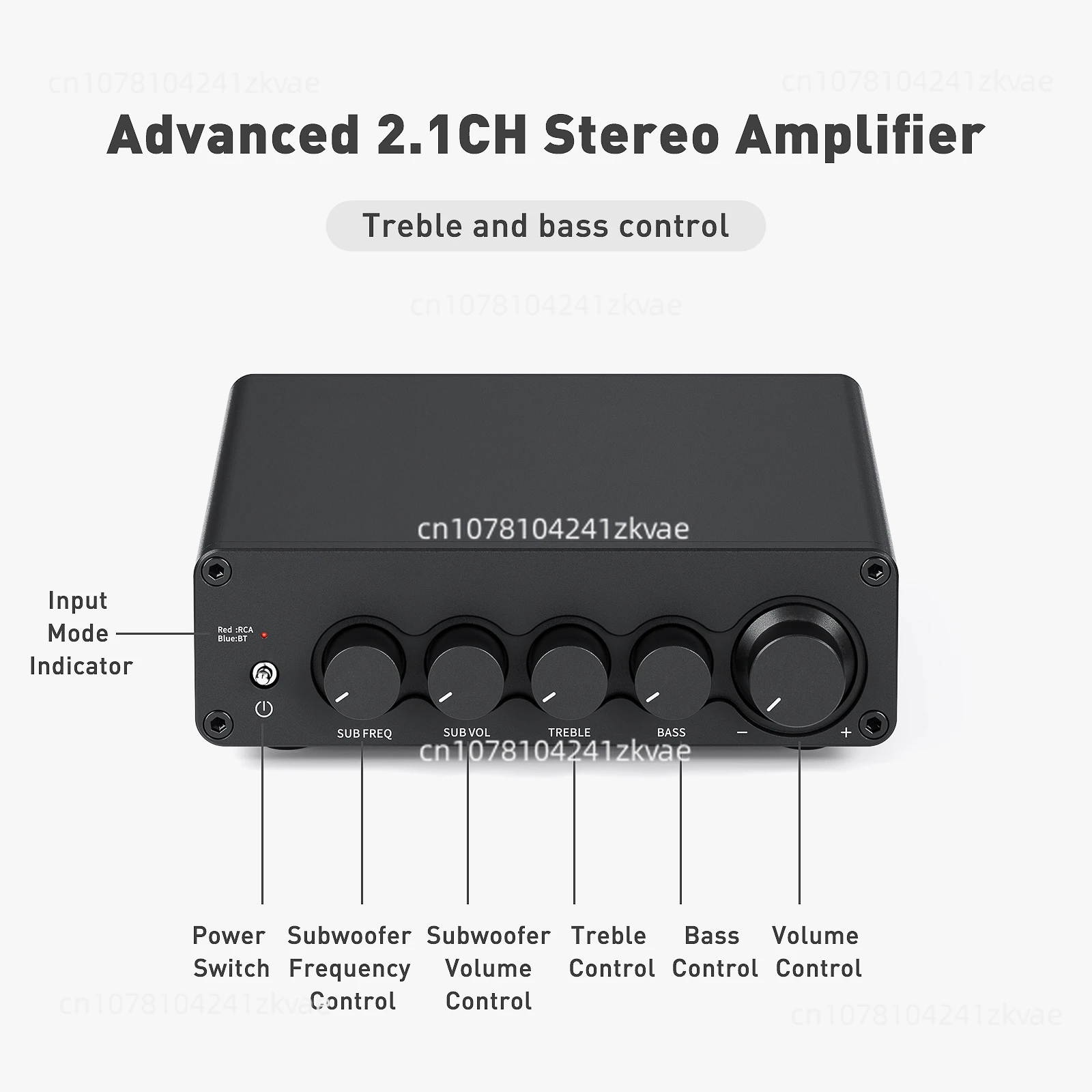 Top Audio Bluetooth Sound Power Amplifier 2.1 Channel Amp Audio Reciver for Speaker Subwoofer 165Wx2 +350W BT30D PRO