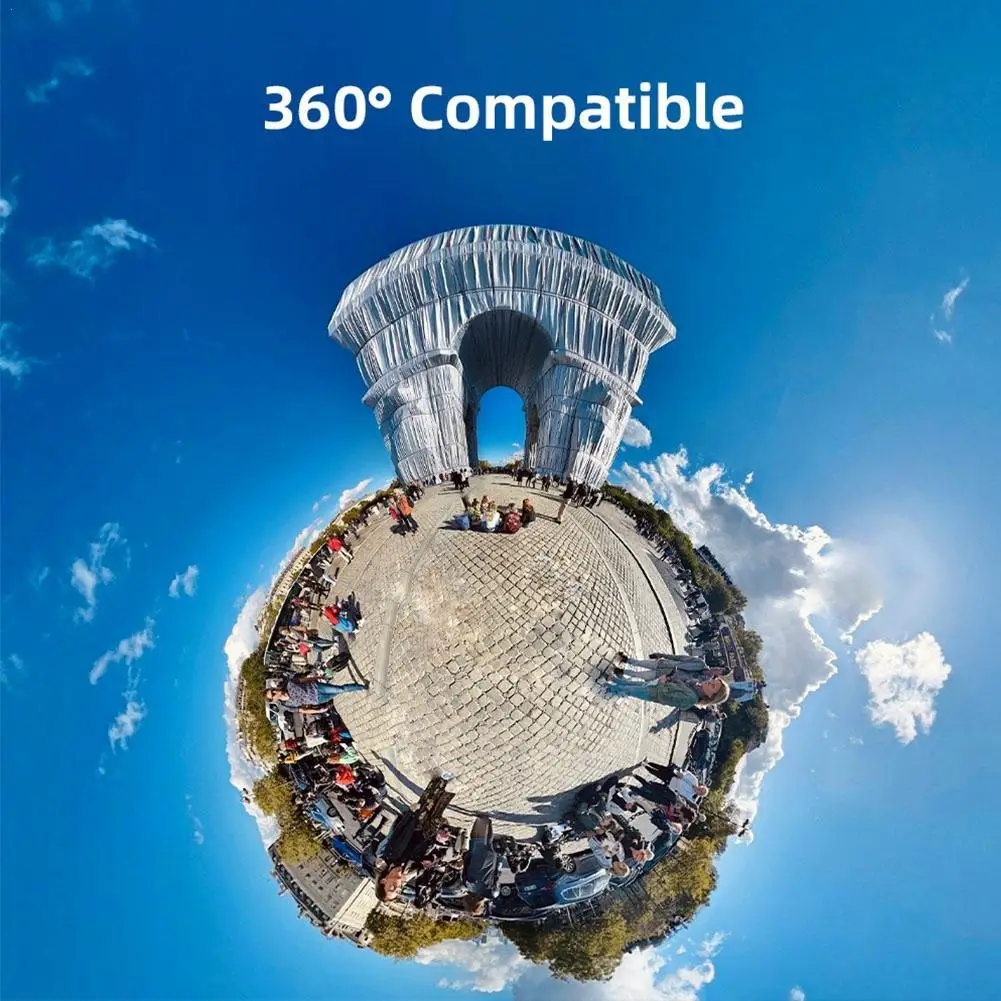 Metal Cage With Silicone Lens Cover For Insta360 X5 Camera Mount Bracket With Cold Shoe Horizontal/Vertical Shooting Rig