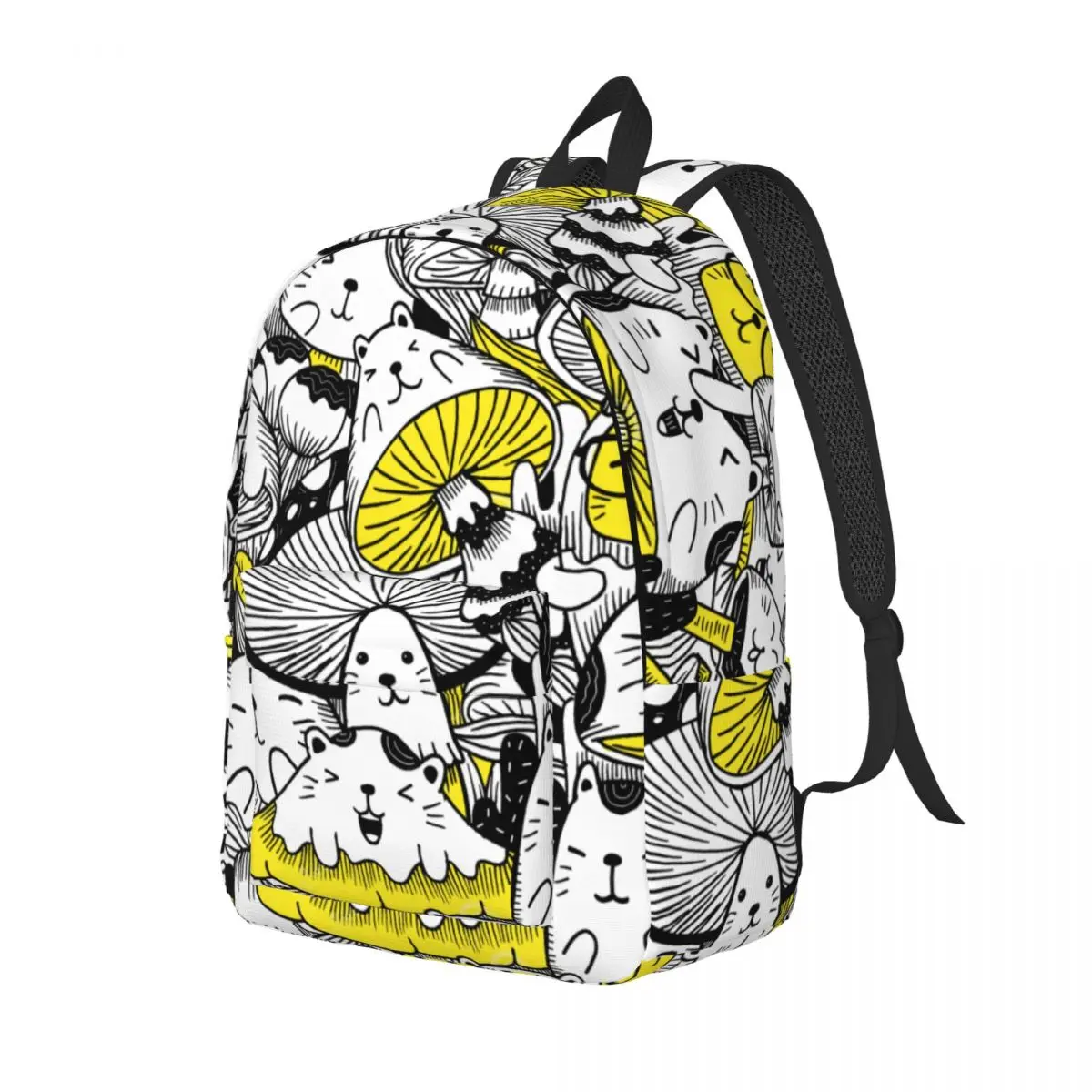 Student Bag Cats Mushrooms Backpack Parent-child Lightweight Backpack Couple Laptop Bag