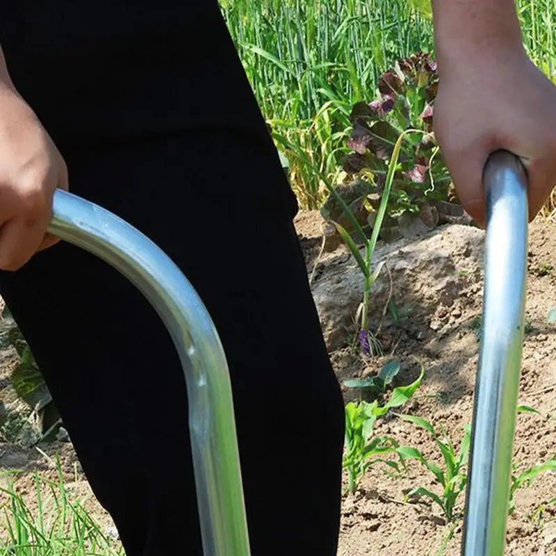 

Bulb Planting Tool Planting Aid Stainless Steel Multi-functional Garden Transplanter Tool With Ergonomic Handle For Vegetables