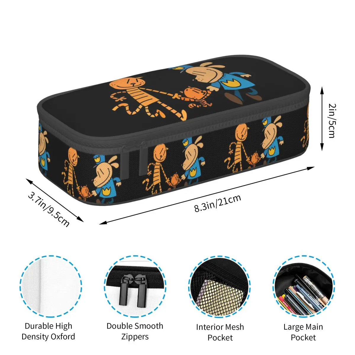مقلمة فنية من Dog Man وLil Petey وBig Petey Fan للطلاب، صندوق أقلام هدايا، حقيبة أقلام رصاص، لوازم مكتبية، حقيبة حامل أقلام