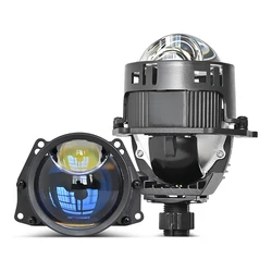 Car 3 inch Bi Direct Laser Led Projector Lenses 12V 140W 6000K Headlight For H4 H7 9005 9006 Auto Accessories LED Light Retrofit