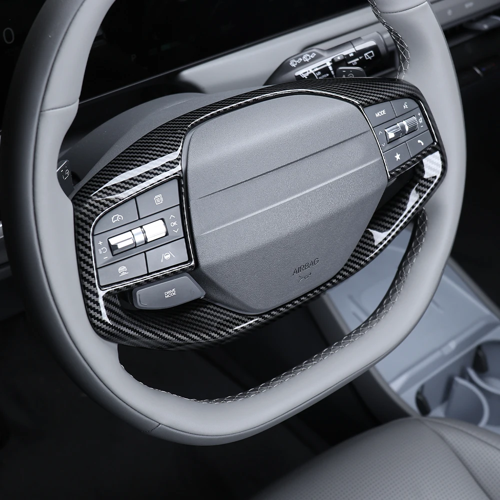 

1/3 шт. аксессуары для салона автомобиля, чехол на руль, декоративная полоса из АБС-пластика для KIA EV3 2024 2025 2026 LHD RHD