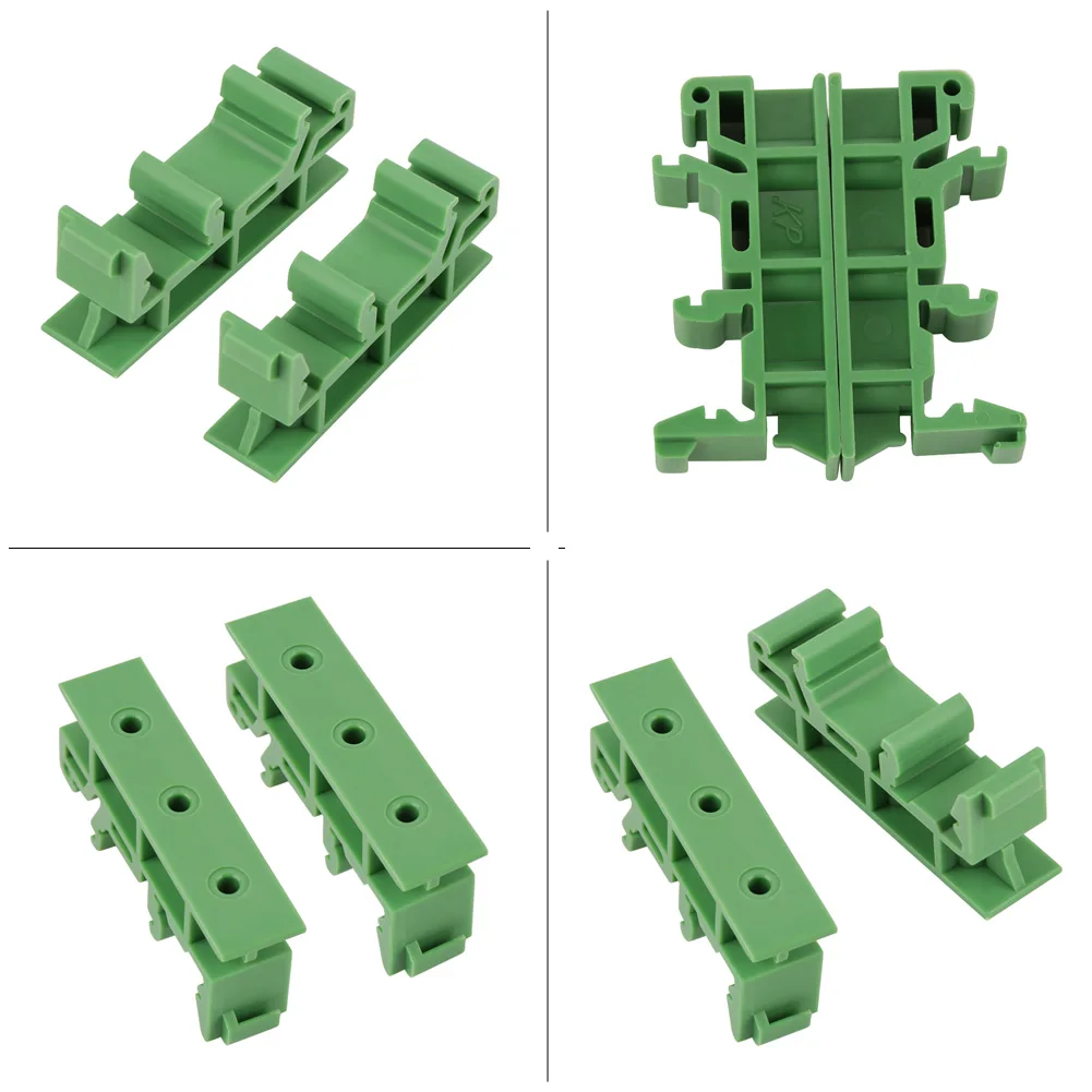 PCB DIN Rail Adapter, 10sets 35mm PCB DIN C45 Rail Adapter Circuit Board Mounting Bracket Stand Carrier
