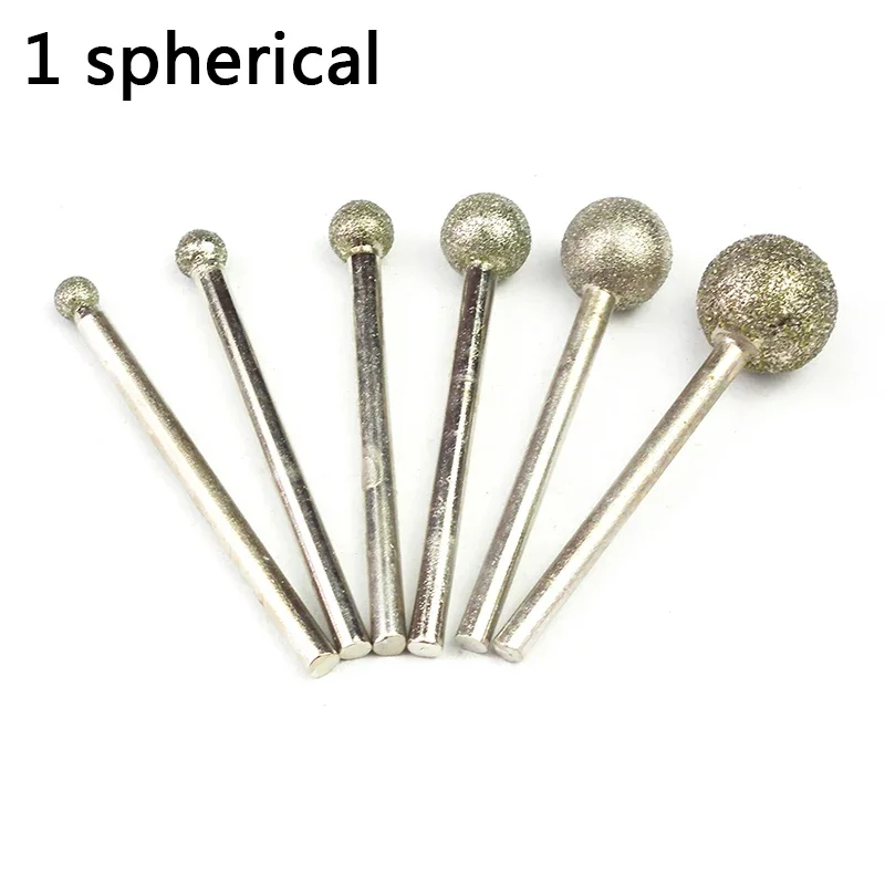 5pcs Diamond Grinding Wheels Abrasive Tools Disc Burs Dremel Rotary Tool Accessories Polishing Burr Stone Ferramentas Eletrica