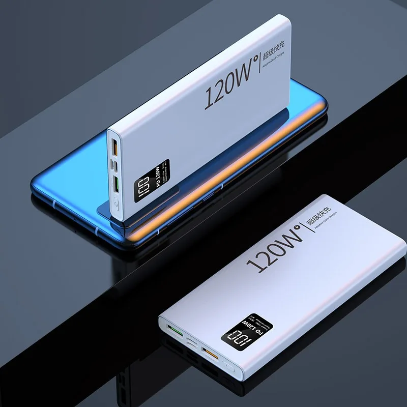 20000/30000/50000/80000mAh Power Bank 120W Super Fast Charging Bidirectional Fast Charge Portable Universal External Battery view 4