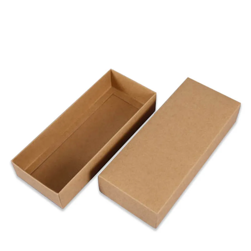 1Pcs Multi Size Brown Kraft Paper Gift Box Jewelry Cosmetic Candy Packaging Box Wedding Gifts Holiday Gift Pull-out Box