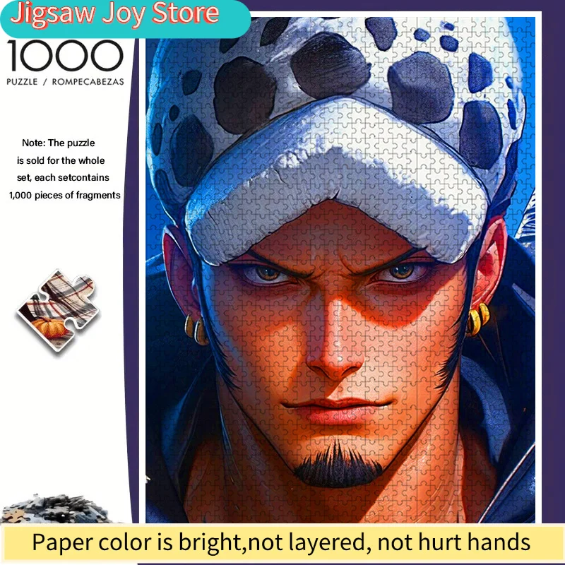 

s One Piece Trafalgar Rowe Pirate Captain Puzzle - Large Collectible Manga Art Suitable for s &, Challenging Gift for One Piec