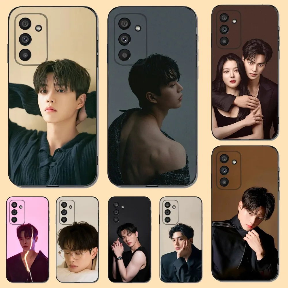 เกาหลี Kang Song สําหรับ Samsung S23,22,21FE 20,10lite 9,8,5 plus 6,7 edge หมายเหตุ20,20ultra ซิลิโคนสีดํา