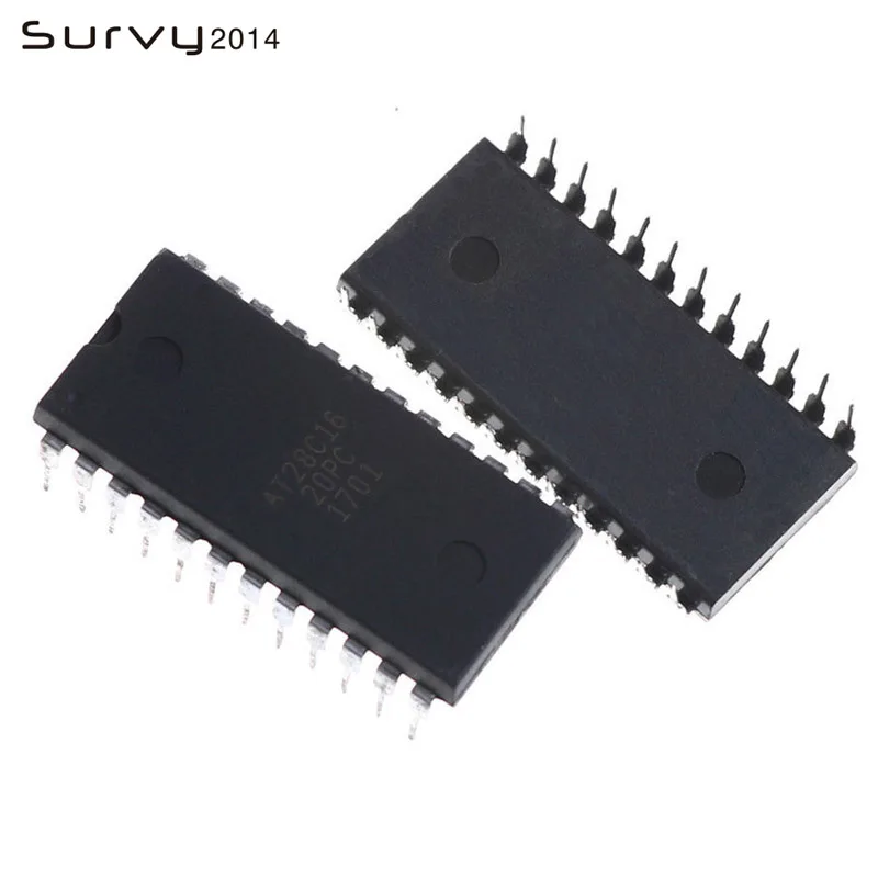 1/5PCS AT28C16-20PC AT28C16 20PC 28C16 8K x 8 EEPROM DIP-24 diy electronics