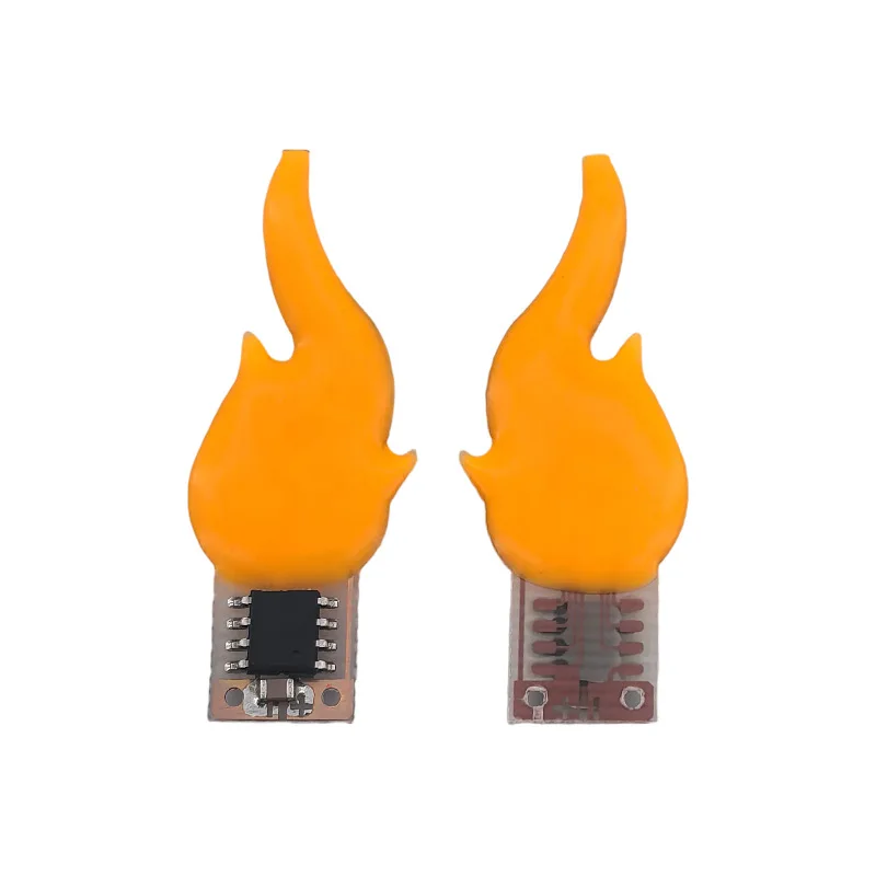 10pcs 3v 4v 5v Yellow Red Amber Orange 1700K 1800k 1900k LED Flame Fire Filament Lamp Chip Dynamic Candle Pendant Source