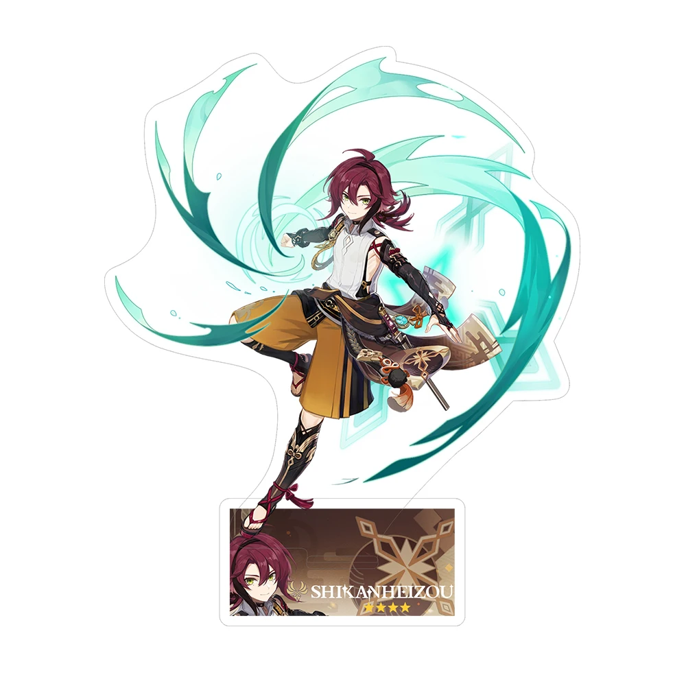 Odette Nicole Columbina Arlecchino Anime Genshin Impact Acryl-Modell Furina Mavuika Sammlerstück Desktop-Dekoration Schlüsselanhänger Geschenk