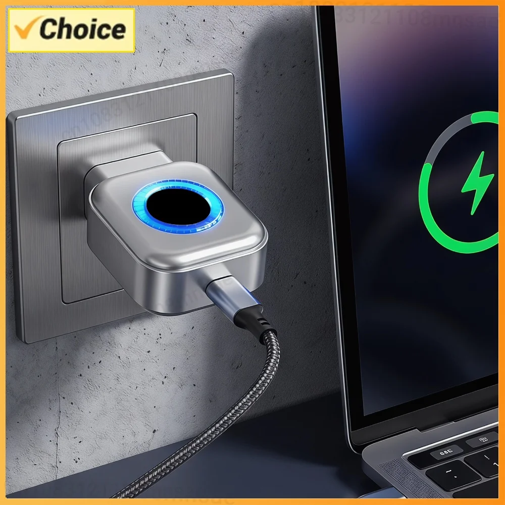 140W Type-C Smart Power-Off Charger Adapter Anti-Overcharge Full Charge Auto Disconnect Charger for Home Office & Outdoor Travel
