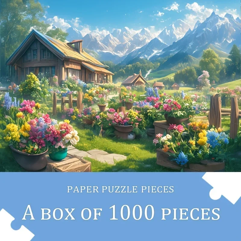 

Пейзаж деревянный пазл 300/500/1000 шт. креативный ручной декор весело, чтобы исследовать пазлы игрушка подарок на день рождения и праздник