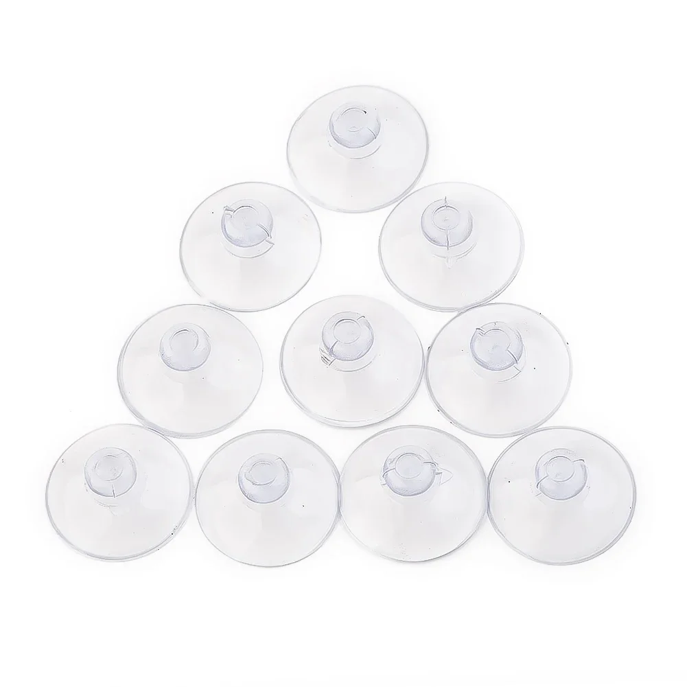 10 Piece PVC Suction Cup Set For Mounting Towel Rings Soap Holders And Small Accessories On Smooth Flat Surfaces
