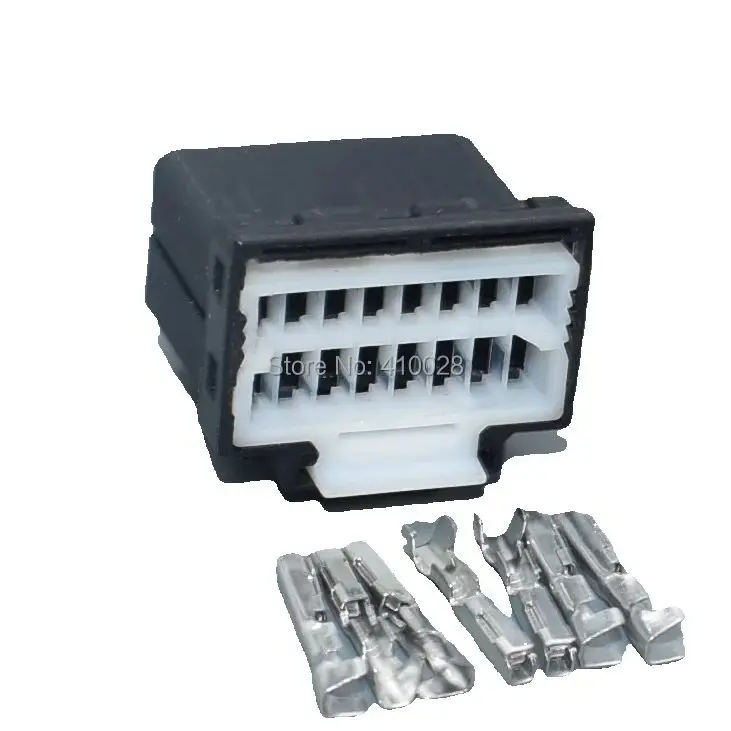 

Worldgolden 16-контактный разъем 1,0 мм в оболочке с черным пластиком и терминалом DJ7161C-1-21 175966-2