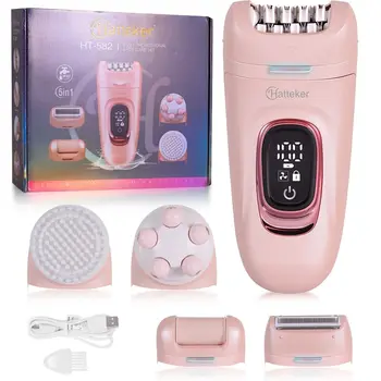 Hatteker 2-in-1 Epilator Hair Remover Leg Body Portable Lady Shaver Hair Removal Tool…
