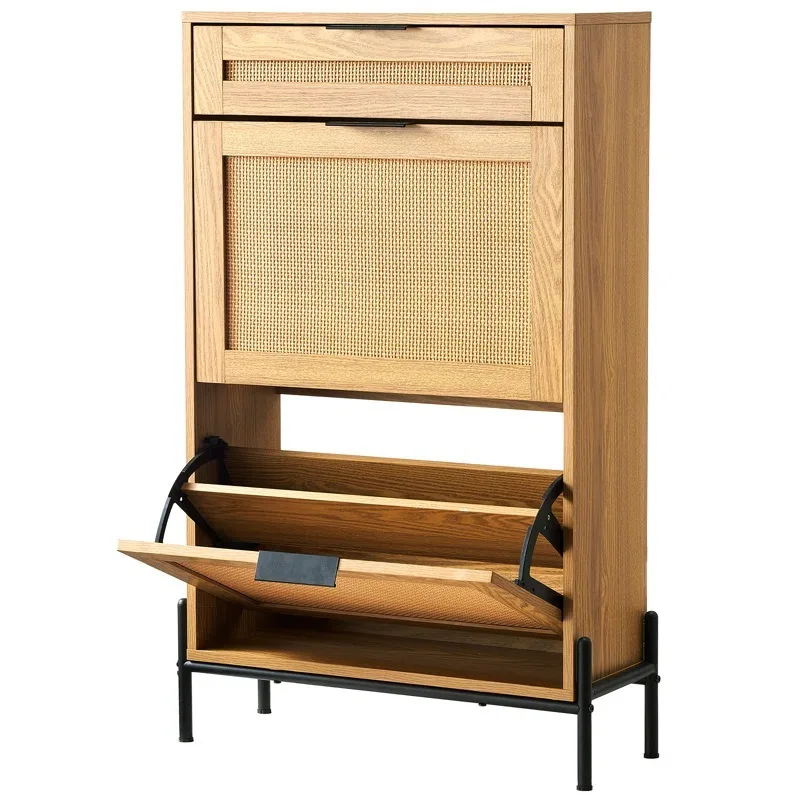 

rattan woven shoe rack road entrance storage shoe cabinet living room entry