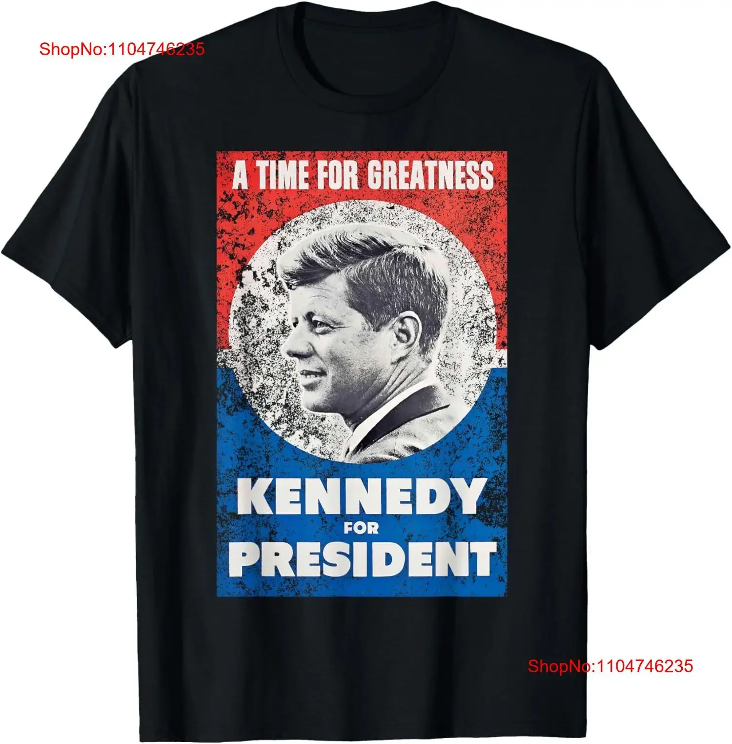 JFK John F Kennedy para el Presidente Retro diseño de cartel camiseta S 3XL vintage lavado gráfico suave ropa de diseñador moda