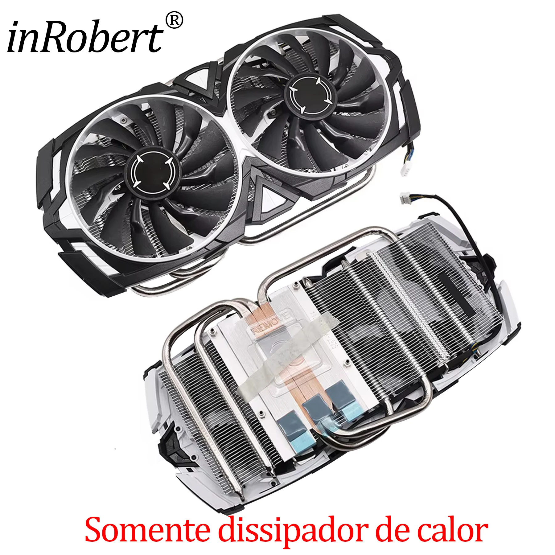 ​ Substituição do dissipador de calor da placa de vídeo para MSI GTX 1060 1070 1070Ti 1080 ARMOR Placa gráfica Dissipador de calor de resfriamento