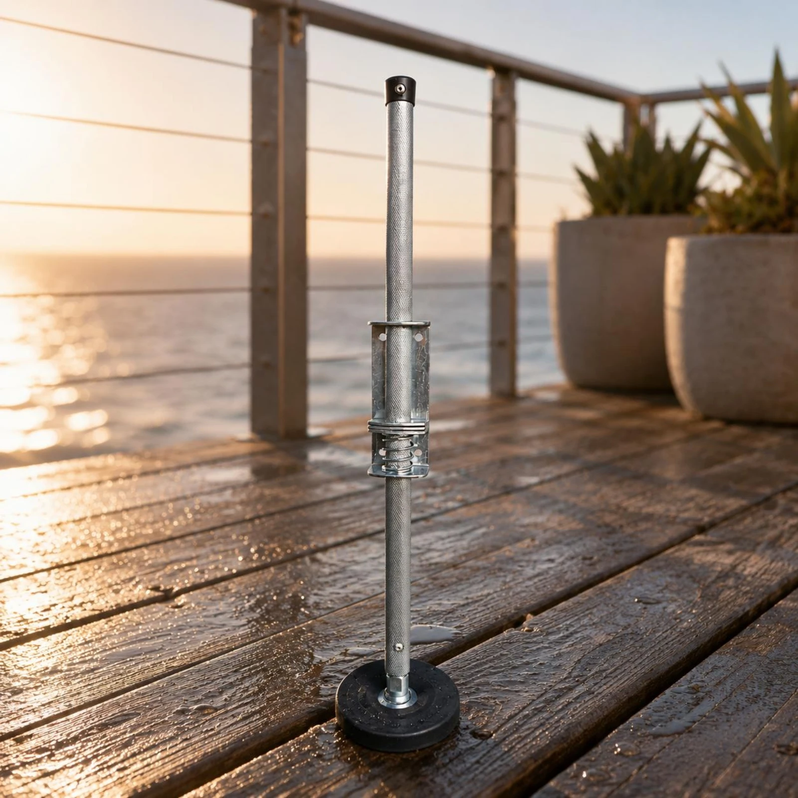 Telescopic Ladder Support Foot Threaded Ladder Foot Stabilizer Home Tool Round Base Stable Platform view 4