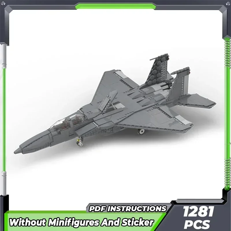 Moc قوالب بناء نموذج عسكري F-15E سترايك النسر مقاتلة التكنولوجيا وحدات كتلة الهدايا لعب للأطفال لتقوم بها بنفسك مجموعات الجمعية #2