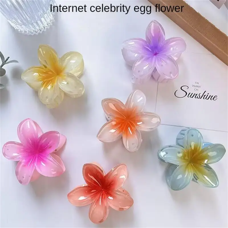 1~6pcs Fashion Flower Hair Claw Clip Women Summer Beach Bohemia Style Head Accessories Hairpin Barrettes Headwear