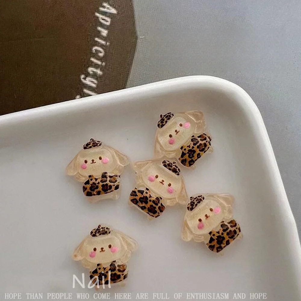 

20PCS Kuromi Jewelry 3D Cartoon Resin Accessories Melati KT Cat Phone Case Decorative Stickers