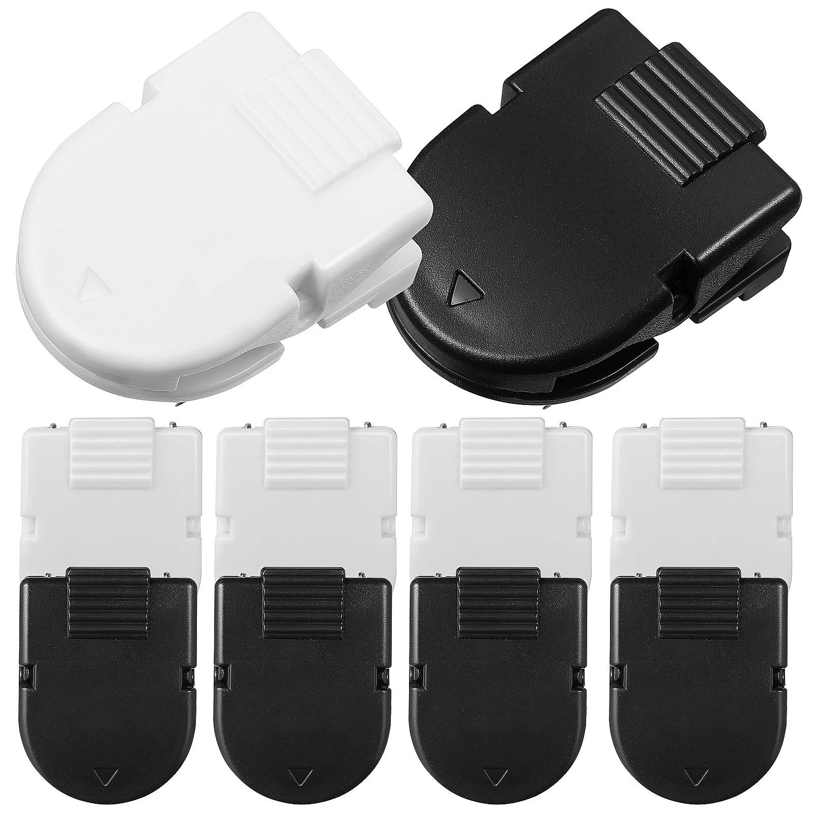 50개 미니 플라스틱 클립 소형 바인더 클립 공예 사진 메모용 종이 클립 홀더