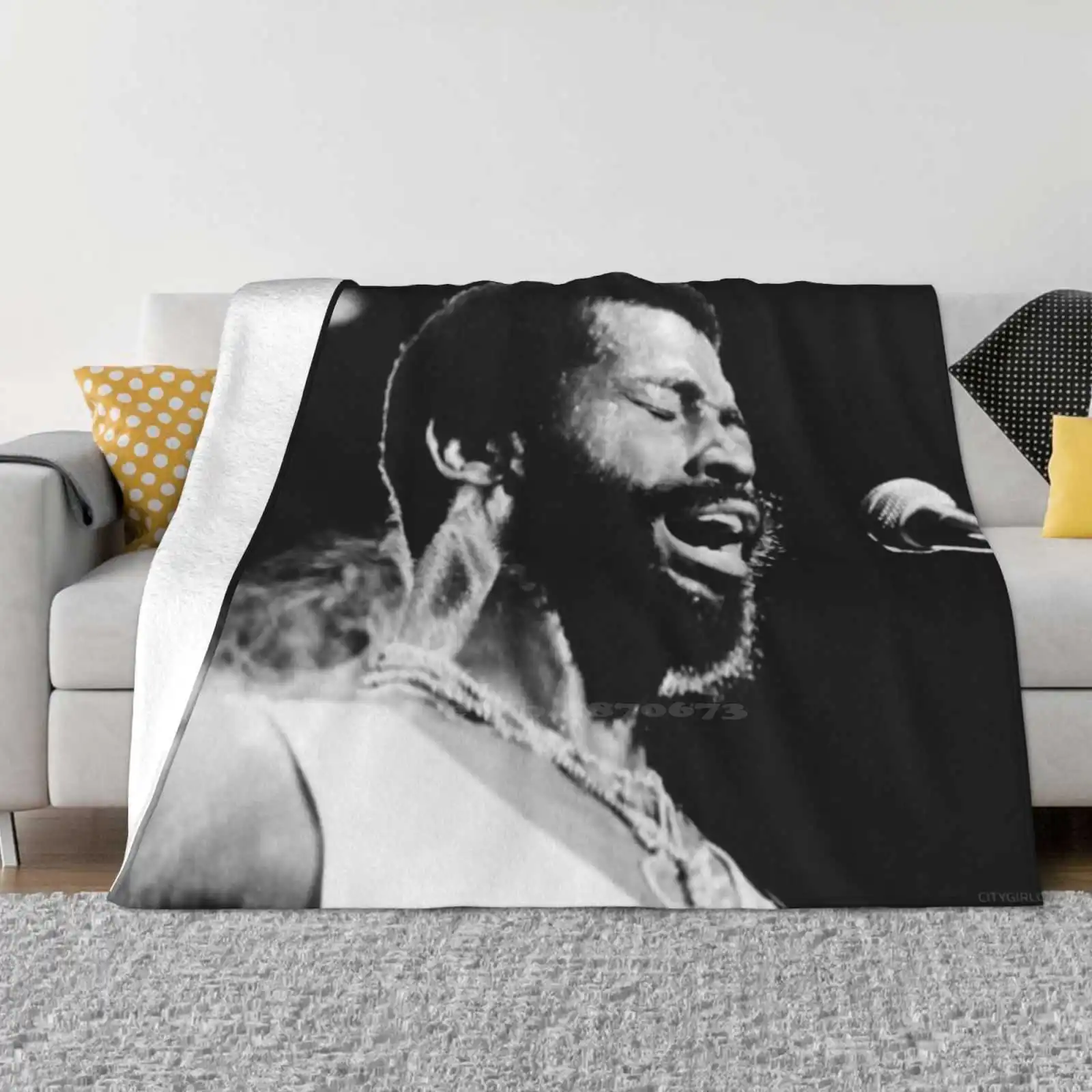 Pendergrass Trend Style Funny Fashion Soft Throw Blanket Teddyp Teddy Pendergrass Singer Soul Music Love Black Turn Off Lights