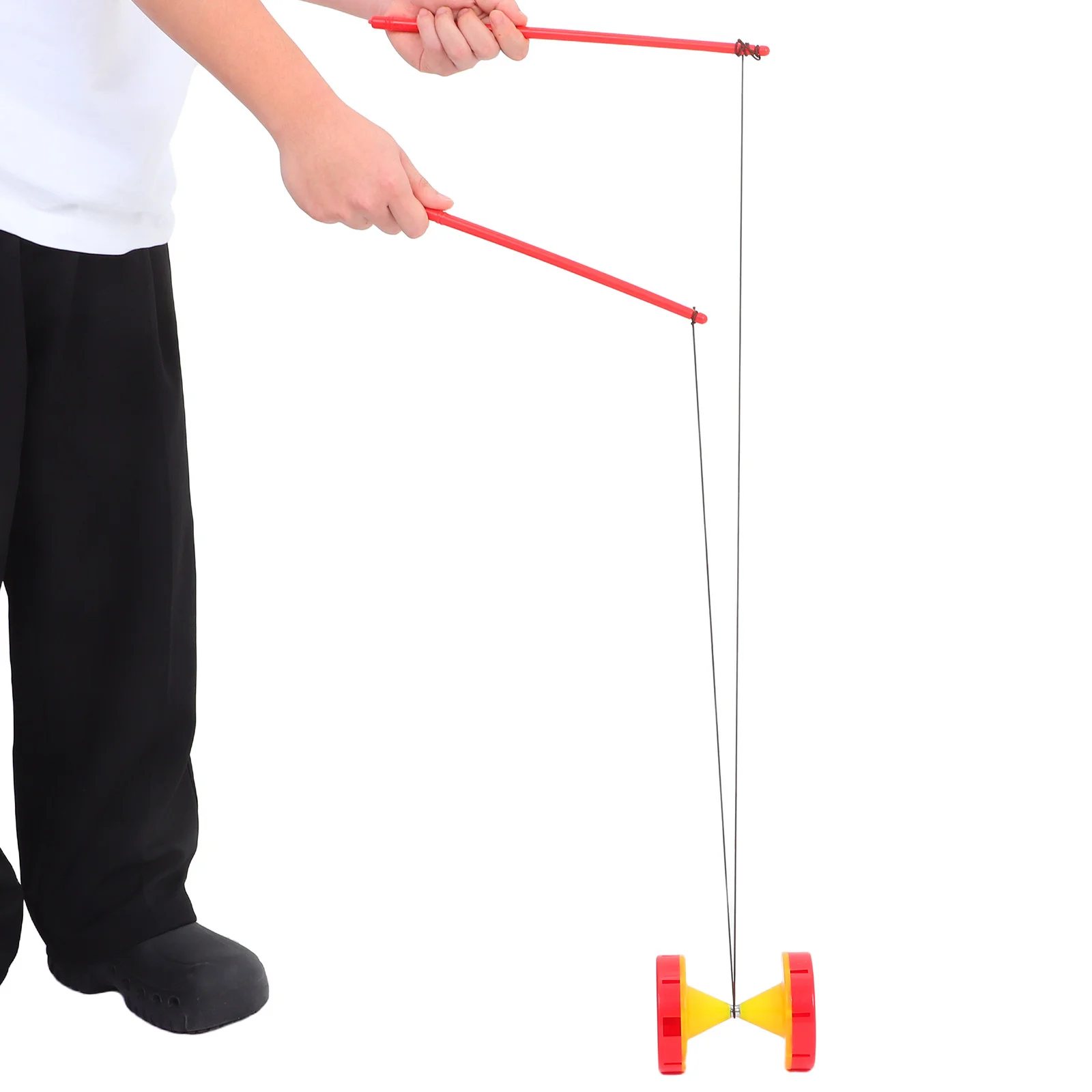 

1 Set Double Bearing Chinese Yoyo Dual Lightweight Plastic Sound Portable Outdoor Fitness Skills Educational For