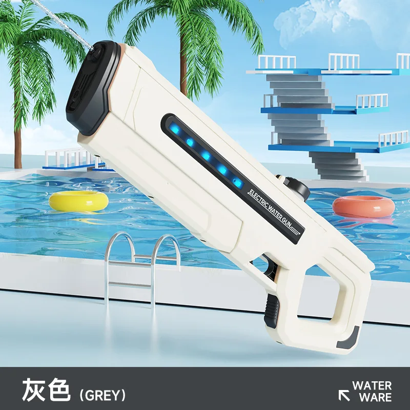 AK UNCLE 전기 물총 장난감 다채로운 빛 해변 장난감 물총 고압 물총 장난감 야외 물 장난감