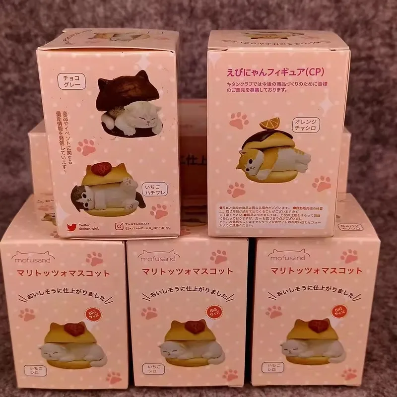 Burger Cat Blind Box Cats Action Figure Toy Model Decoration Ornaments Birthday Gifts
