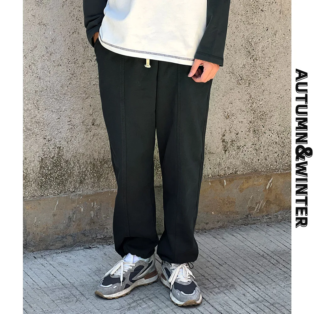 

Faionable Loose Men's Sweatpants Straight Leg High Waist Long Pants American Sle Casual Trousers for Autumn And Winter