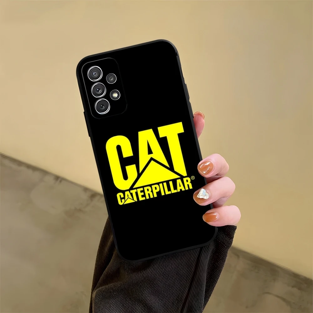 C-CaterpillarES Dozer Logo Phone Case for Samsung Galaxy S23 S24 S20 S21 S22 Ultra Fe Plus M54 A34 A54 A24 A52 A53 Coque