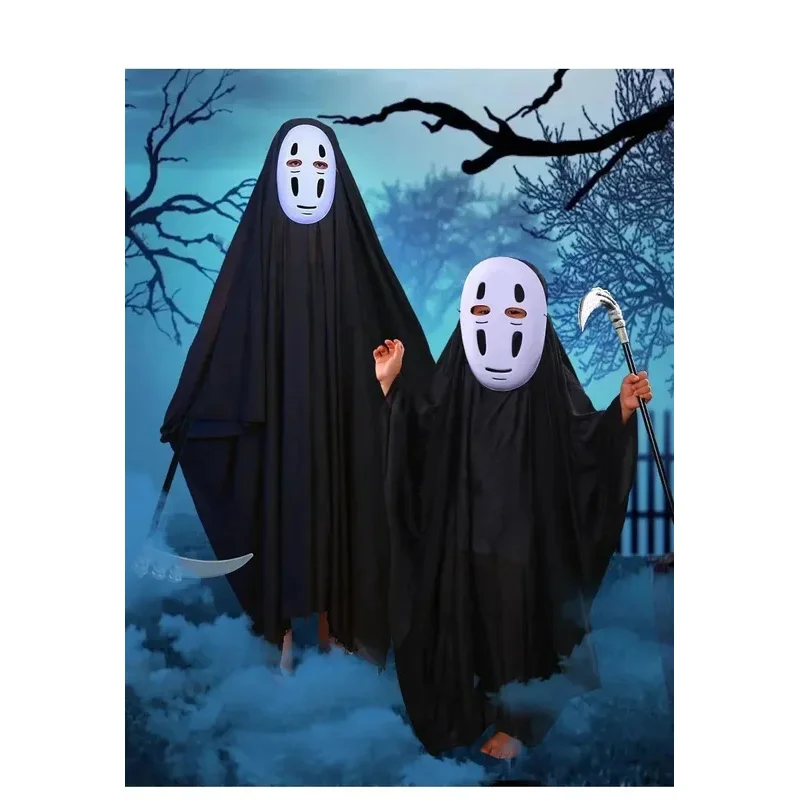 

New Cool Japanese Faceless Male Role Playing Costume, Suitable for Both Men and Women Halloween Anime Carnival Party Adult Costu