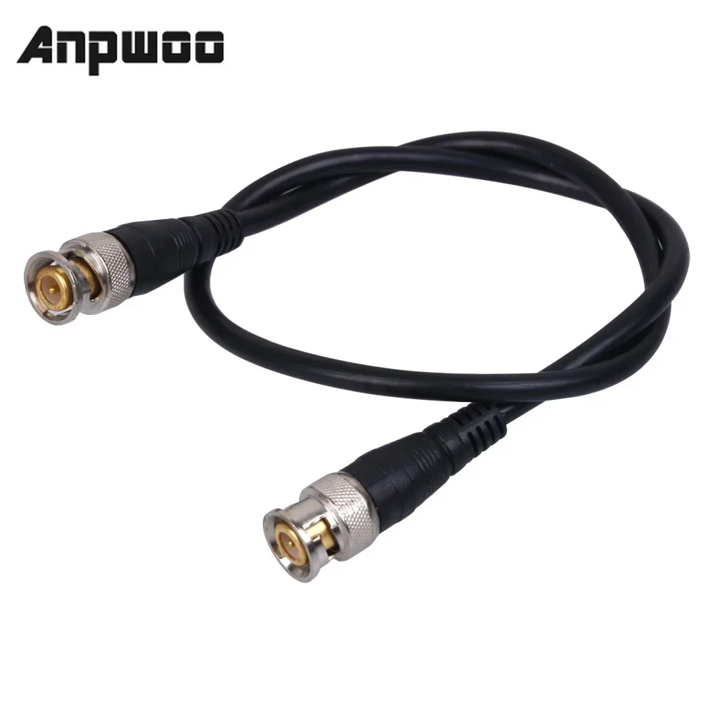 Anpwoo 1M BNC Male To Male Adapter Cable for CCTV Camera BNC Connector Cable Camera BNC Accessories