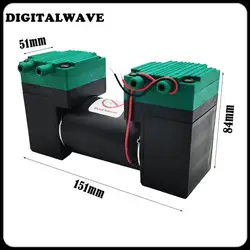 12V 24V 220V Micro Vacuum Pump Electric Pump Silent Small Air Pump Double Heads Diaphragm Pump 20L/MIN SY-020