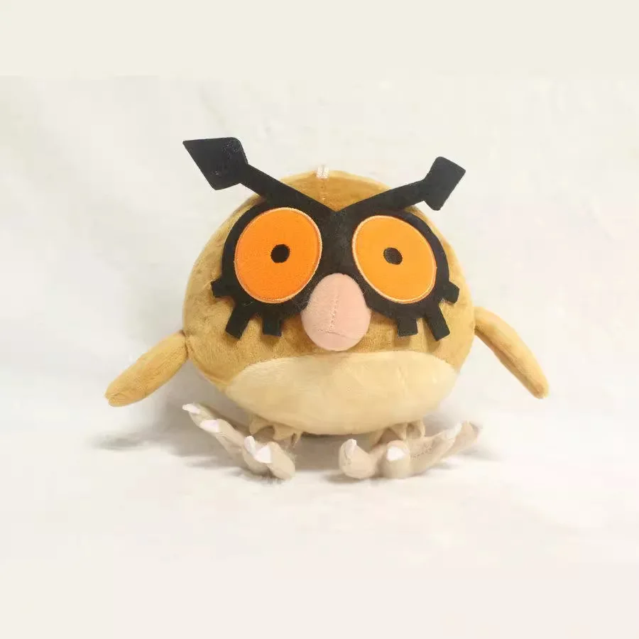 2024 Large Animal Owl Pokemon Hoothoot Stuffed Plush Toys For Child Girl Boy Birthday Gift