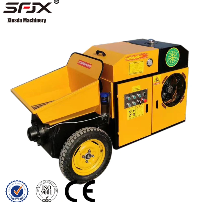 small electric horizontal hydraulic Secondary Structure Column Concrete Pouring Pump Transport Pump