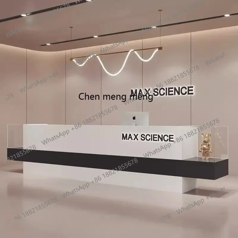 A139 Light luxury art training institution checkout page clothing store bar beauty salon reception desk company lobby front desk